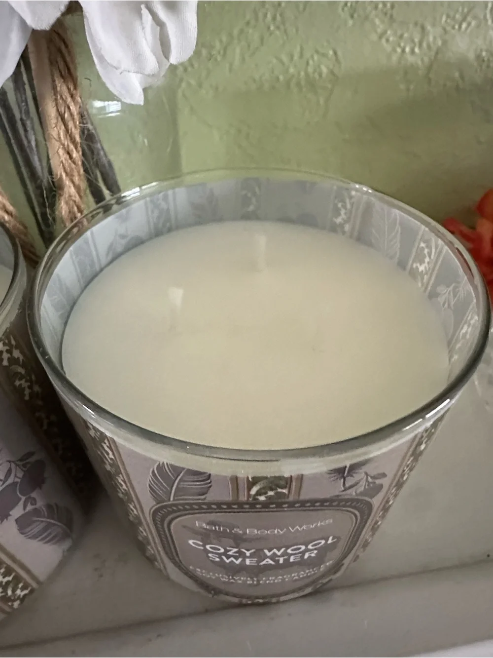 Bath & Body Works Cozy Wool Sweater Candle Duo - Beige & Taupe (2) Candles